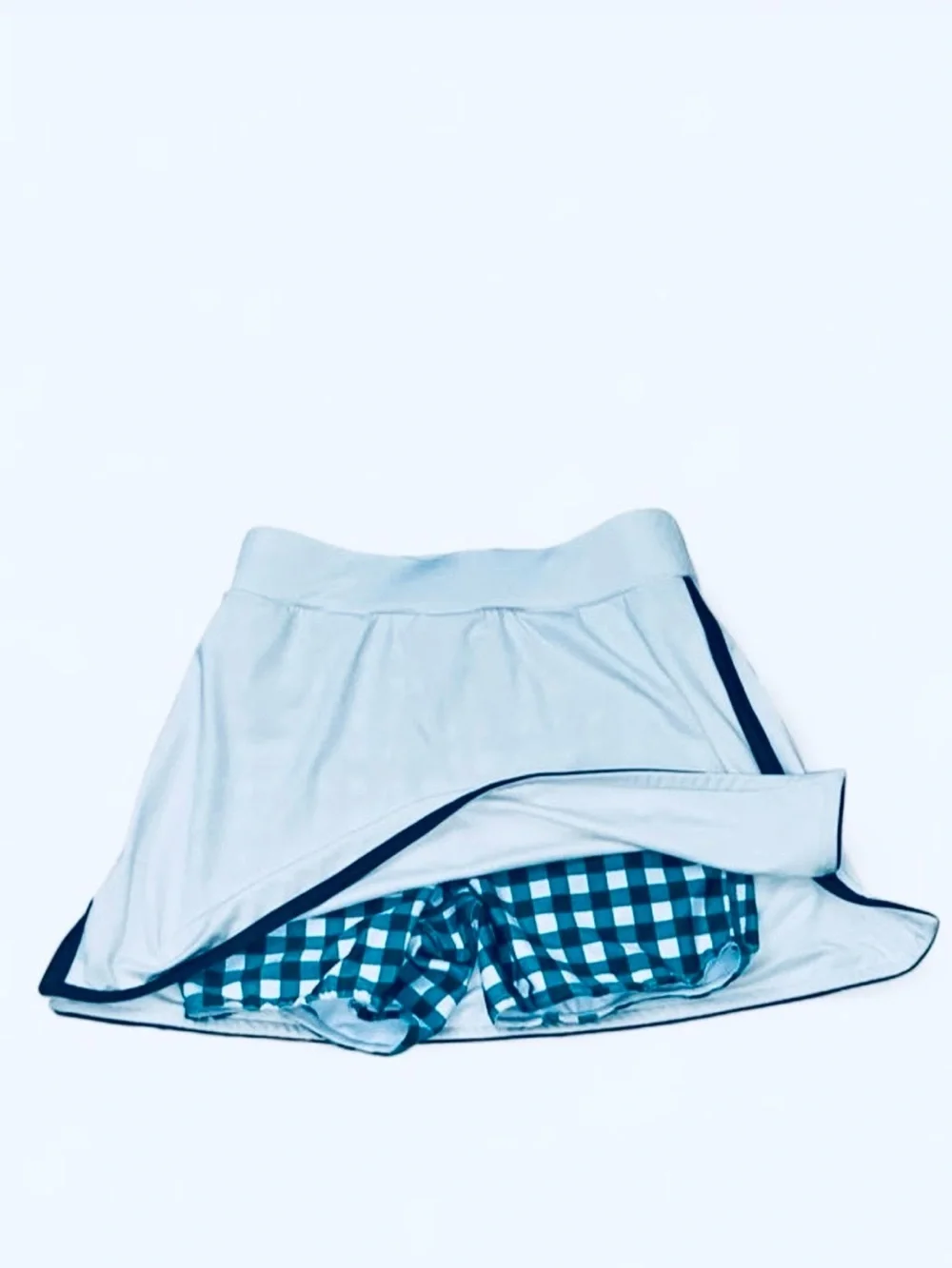 EUC Tuckernuck White and Green Layered  Skort Shorts